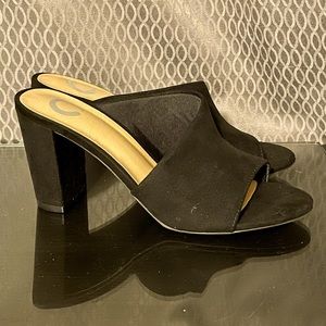 Black Chunky Heel Sandals Chinese Laundry NEW without tags sz 6.5